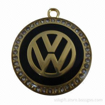 USB flash disk, 4GB capacity, auto logos, commercial gift